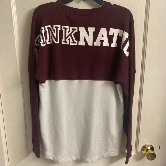 PINK Colorblock Varsity Sweatshirt - Picture 4 of 4